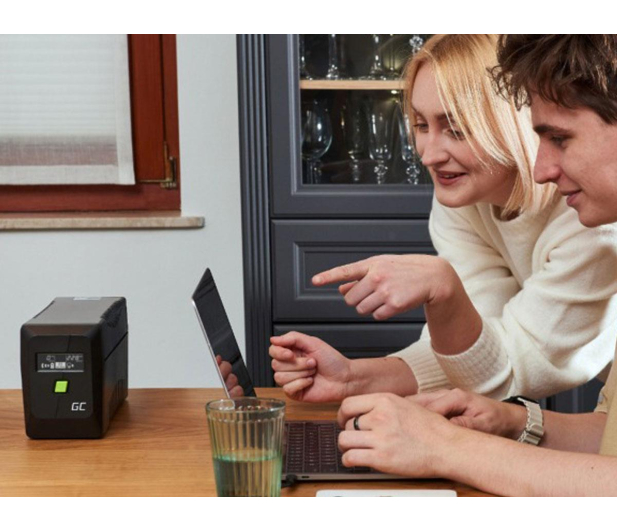 Green Cell UPS PowerProof (1000VA/700W, LCD) - 1364728 - zdjęcie 4